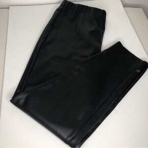 Jaclyn Smith Black Pleather Pants Women’s Size XXL